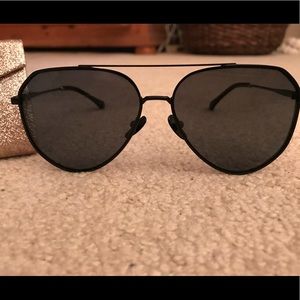 DIFF Eyewear Jessie James Decker Black Aviators